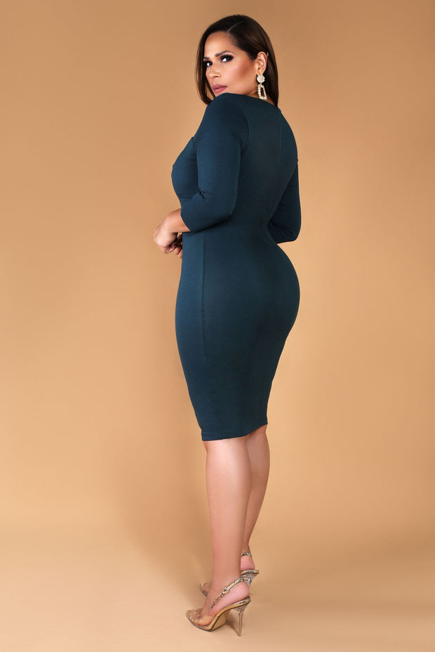 Megan Bodycon Midi Dress - MY SEXY STYLES