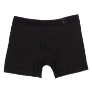 Modal Boxer Brief in Black with elastic waistband with Bearbottom B logo and functional fly