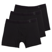 Modal Boxer Brief 3 Pack in Black with elastic waistband with Bearbottom B logo and functional fly