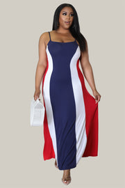 Noelle Color Block Maxi Dress - MY SEXY STYLES