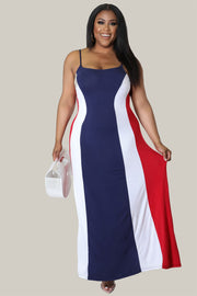 Noelle Color Block Maxi Dress - MY SEXY STYLES