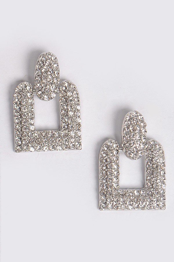 Open Cut Rhinestone Earring - MY SEXY STYLES