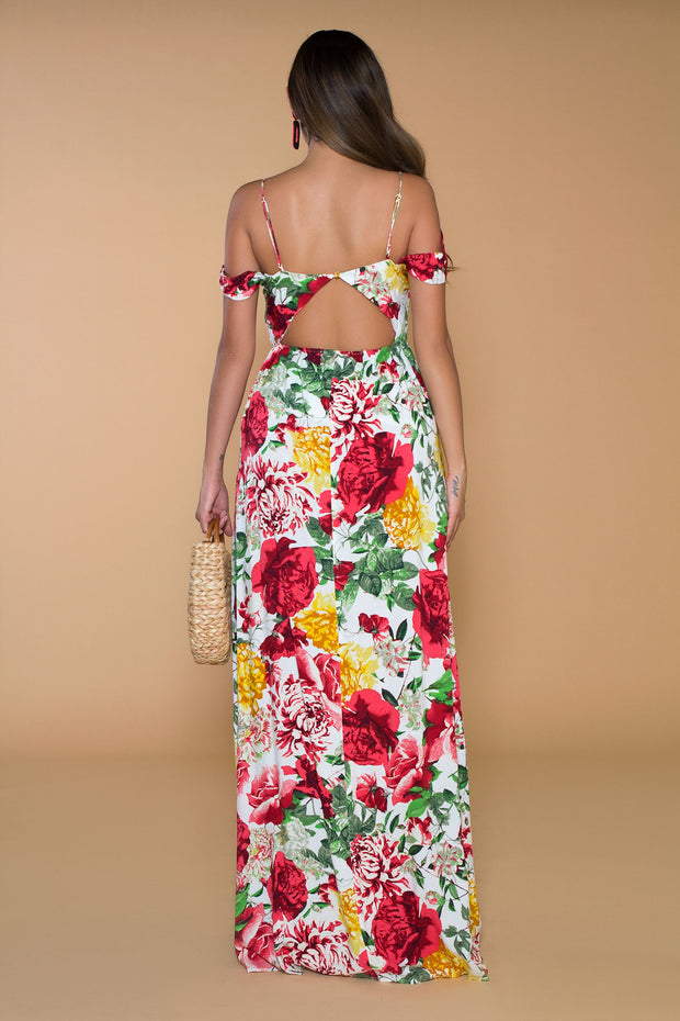 Paisley Floral Print Maxi Dress - MY SEXY STYLES