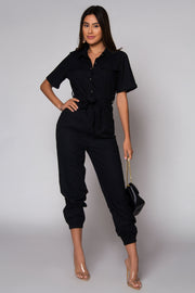 Payton Button Down Casual Jumpsuit - MY SEXY STYLES