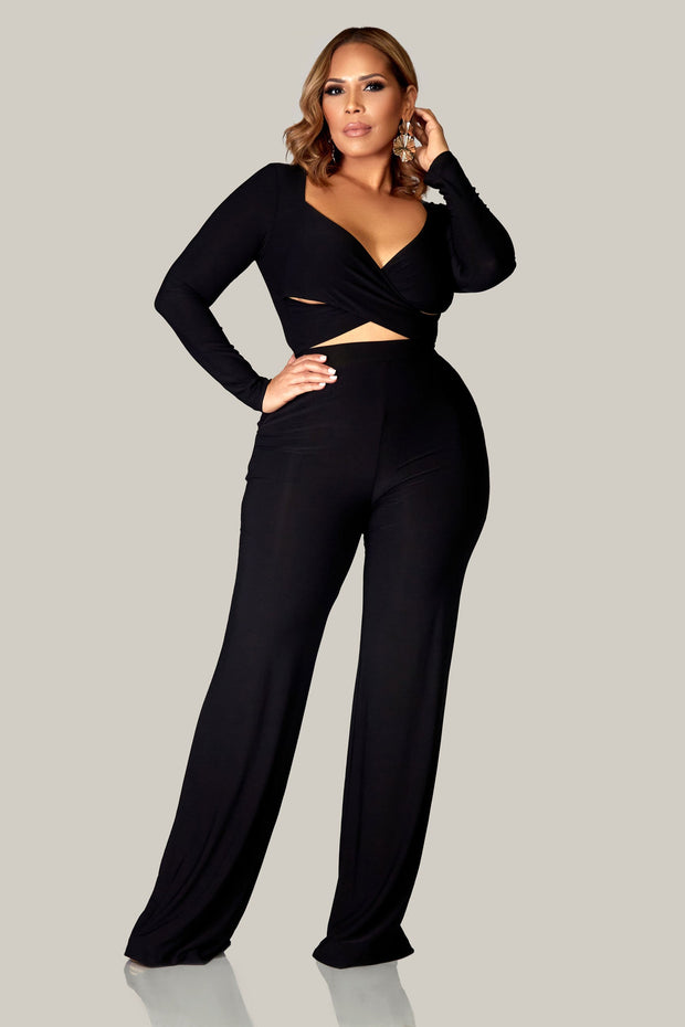 Phoenix Crop Top and High Waisted Pants Set