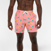 Stretch Swim 7" Pineapple Punch front on model