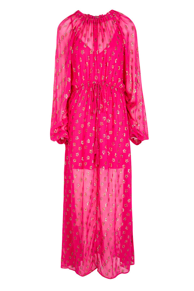 Pink Jacquard Dress