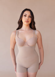 Open Bust Smoothing Bodysuit