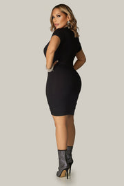 Rinley Deep Plunging Tee Sexy Dress - MY SEXY STYLES