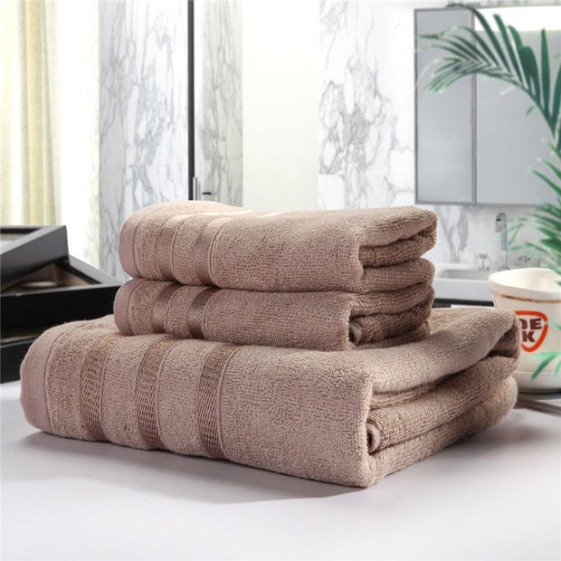 Premium Bamboo Bath Towel Set