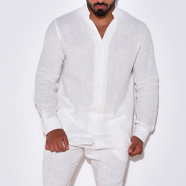 GloMode | Casual chic cotton linen sports suit