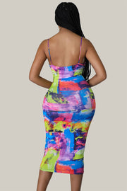 Samantha Tie Dye Midi Dress - MY SEXY STYLES