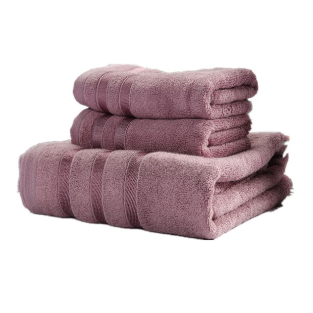 Premium Bamboo Bath Towel Set