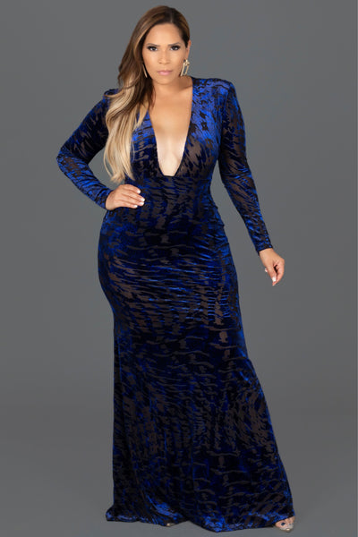 Serena Sexy Plunging V Neck Maxi Dress - MY SEXY STYLES