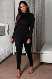 Sophie High Neck Long Sleeve Jumpsuit - MY SEXY STYLES