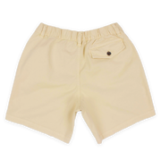 Stretch Short 7" Sand Dune back with elastic waistband, belt loops, and right buttoned back pocket