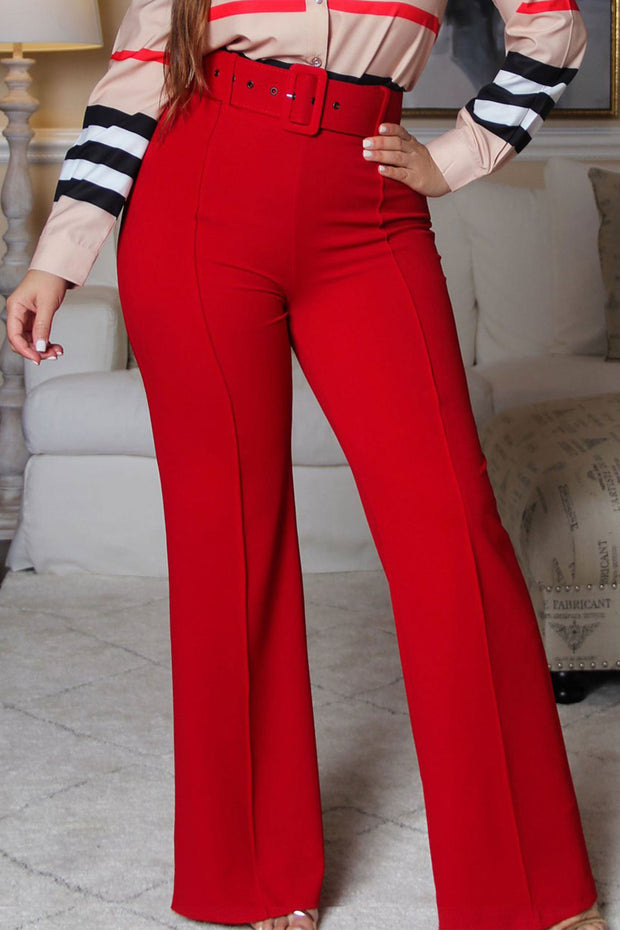 Tara Belted High Waist Pants - MY SEXY STYLES