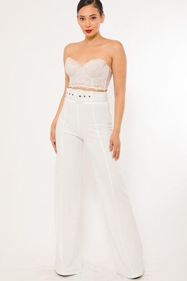 Tara Belted High Waist Pants - MY SEXY STYLES