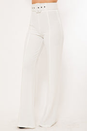 Tara Belted High Waist Pants - MY SEXY STYLES