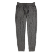 Tech Jogger Grey with elastic waistband, two front pockets, and flat black and white drawstring