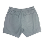 Tour Short 5.5" Grey with 2 back zipper pockets and logo above back right pocket