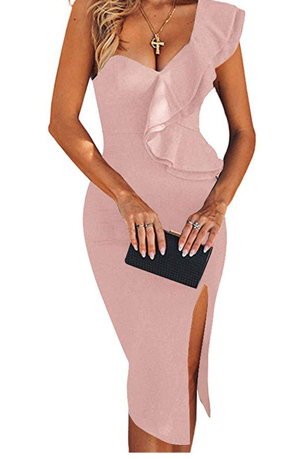 Aitana One Shoulder Bandage Dress - MY SEXY STYLES