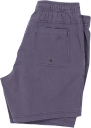 Volley Short 7" Purple folded with back right patch pocket