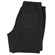 Volley Short 7" Black folded with back right patch pocket