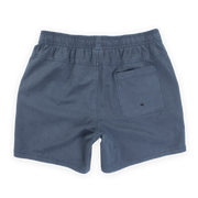 Volley Short 5.5" Navy Back with elastic waistband and back right patch pocket