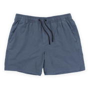 Volley Short 5.5" Navy Front with elastic waistband and black and white drawstring