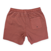 Volley Short 5.5" Burgundy Back with elastic waistband and back right patch pocket