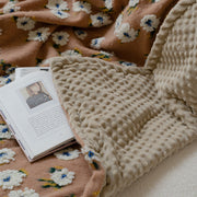 Jaccquard Four Season Flower Blanket Sofa Throw Blanket Quilt