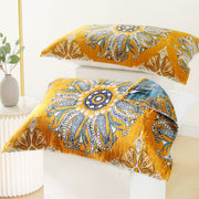 2 Pieces Cotton Print Soft Sweat Absorbent Pillowcases