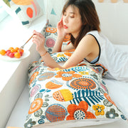2 Pieces Cotton Print Soft Sweat Absorbent Pillowcases