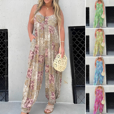 Lena COOPER | Lockerer Jumpsuit mit Patchwork-Print