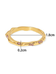 18K Gold Geometric Shaped Fine Ring