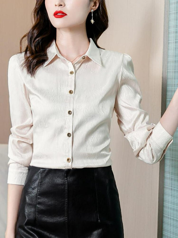 Long Sleeve Lapel Shirt