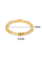 18K Gold Geometric Shaped Fine Ring