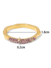 18K Gold Geometric Shaped Fine Ring