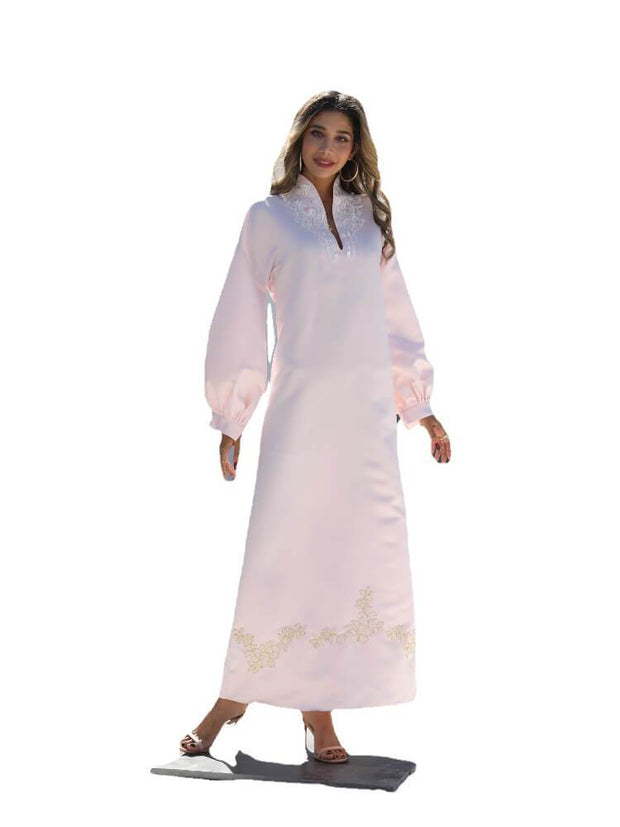 Long Sleeved Embroidered Arab Dress