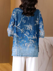 Cotton Linen Hanging Dyed Shirt