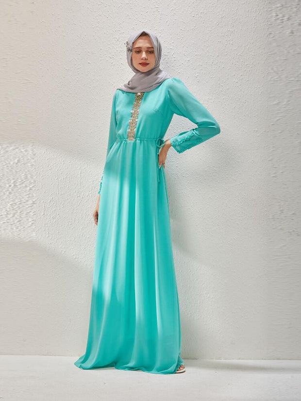 Muslim Chiffon Waist Length Jalabiya