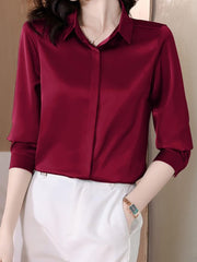 Solid Color Long Sleeve Shirt