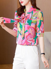 Women's Lace Chiffon Shirt