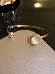 Diamond Ring Open Bracelet
