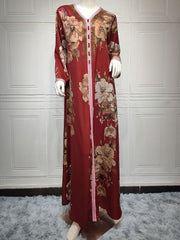 Abaya Print Hot Drill Dress