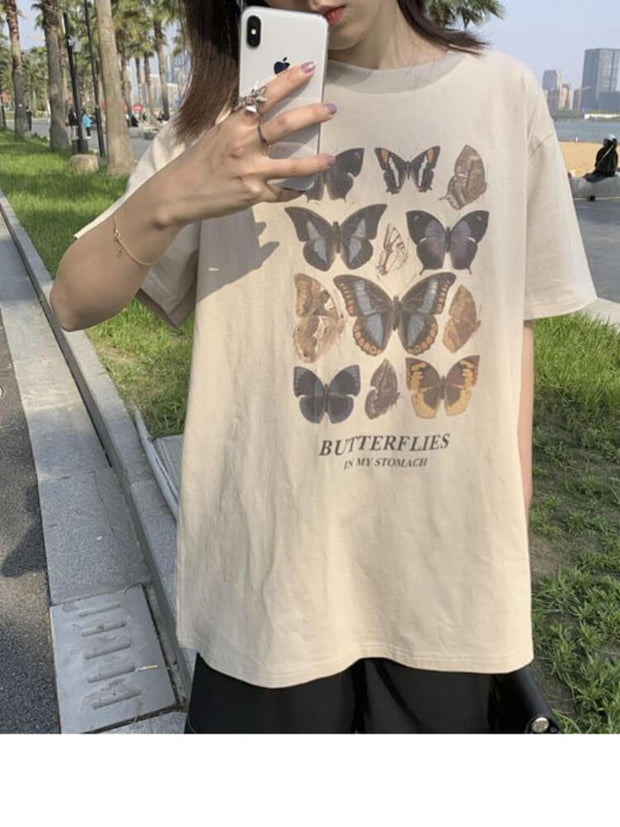 Women's Butterfly Printed T-shirt