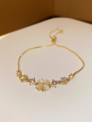 Opal Petal Flower Bracelet