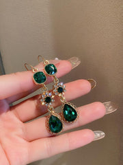 Emerald Earrings With Diamond