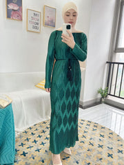 Women's Pleated Dress Abaya